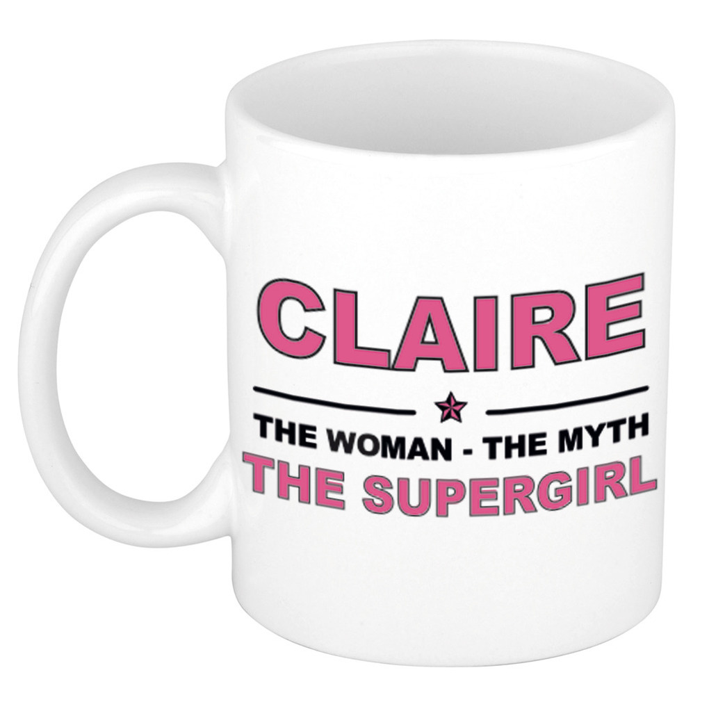 Claire The woman, The myth the supergirl verjaardagscadeau mok-beker keramiek 300 ml