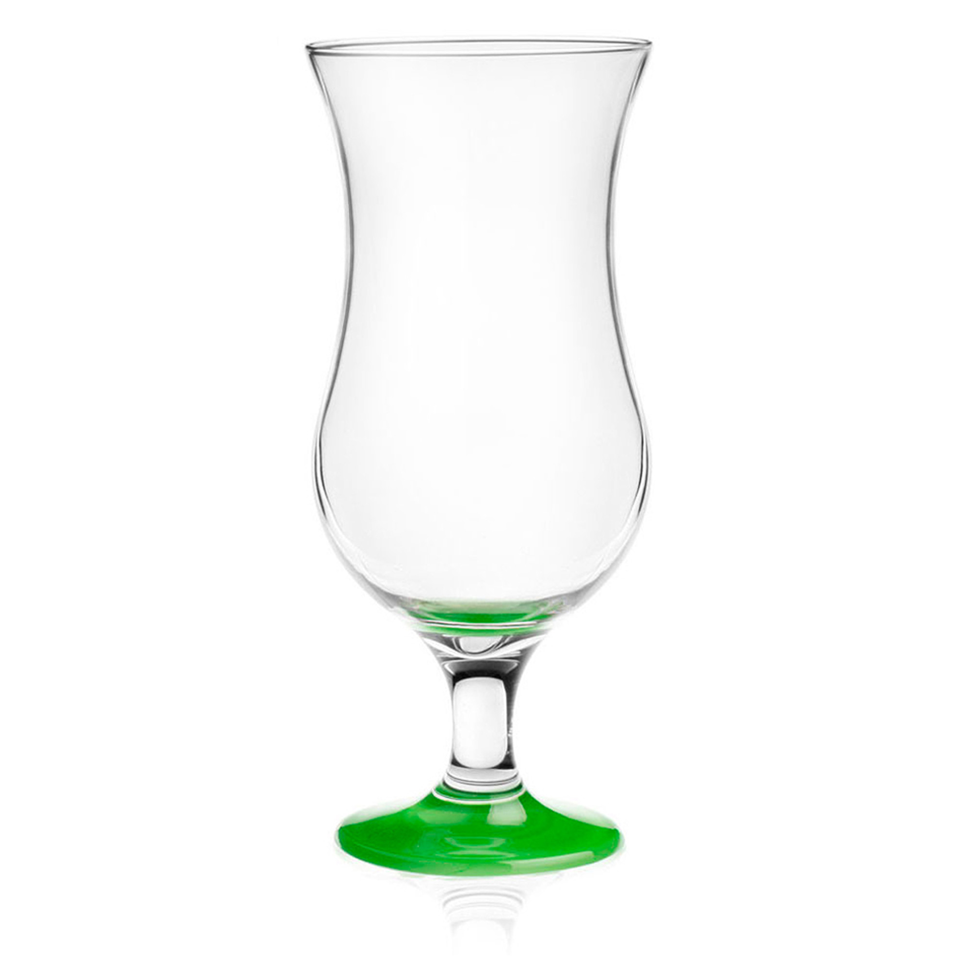 Cocktail glazen 6x 420 ml groen glas pina colada glazen