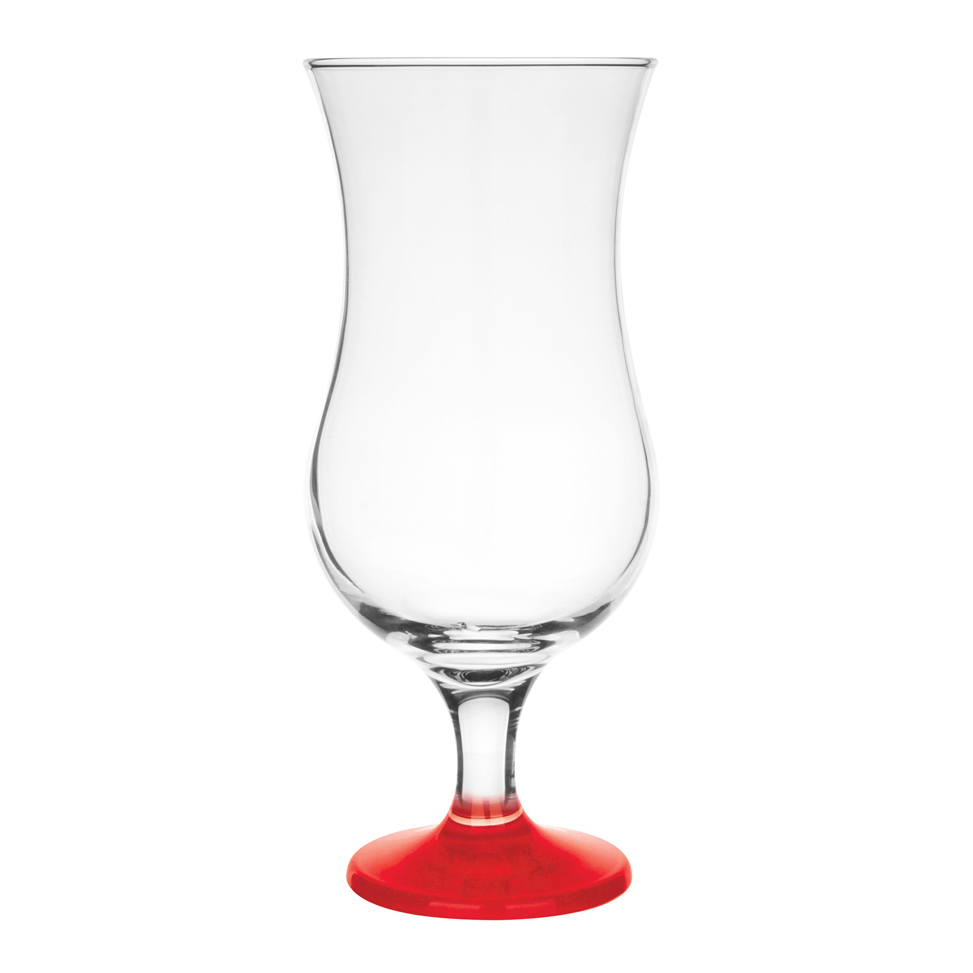Cocktail glazen 6x 420 ml rood glas pina colada glazen