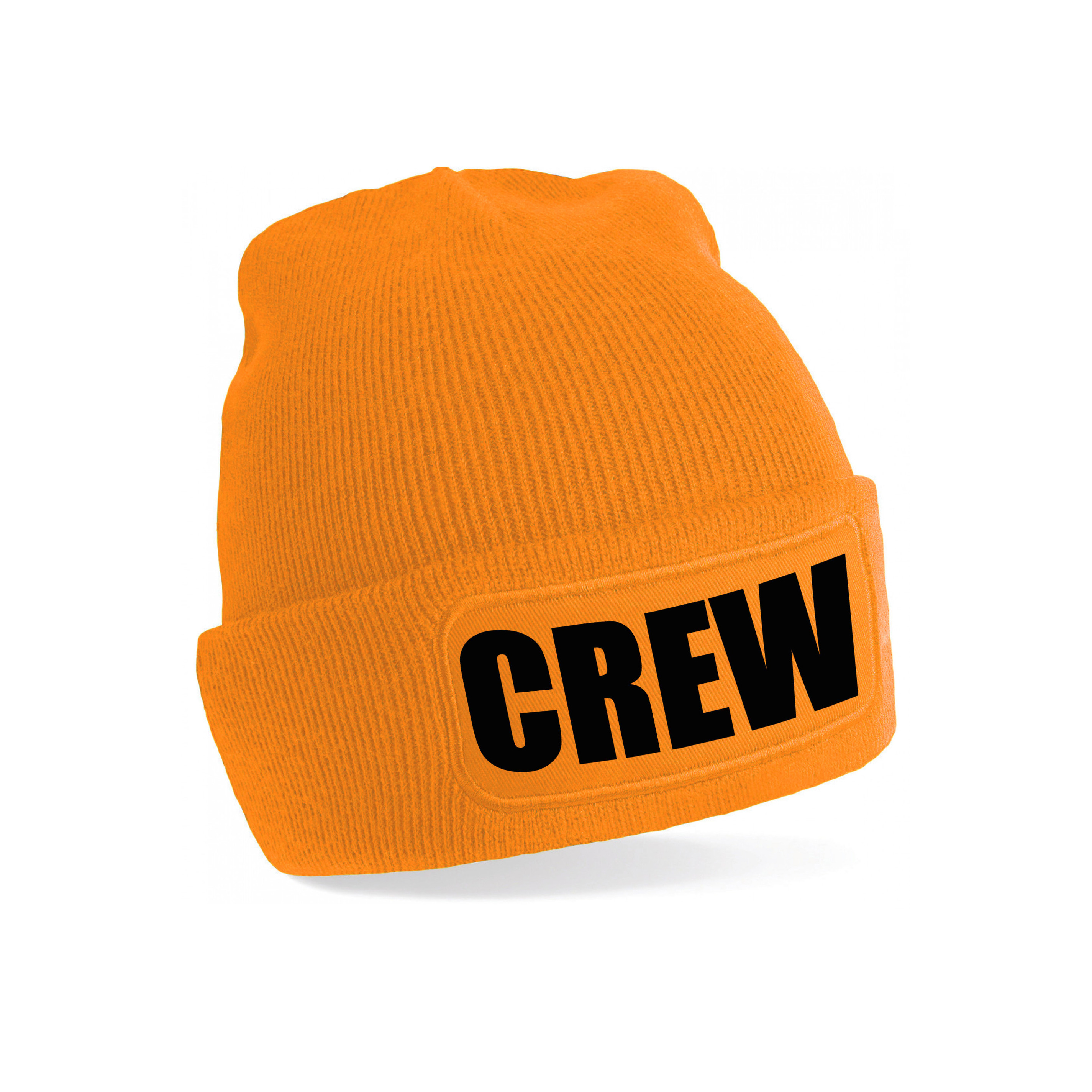 Crew muts-beanie onesize unisex oranje