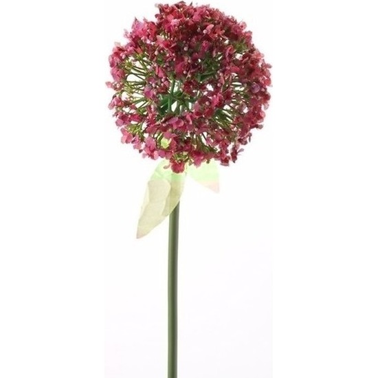 Decoratie kunstbloemen roze-rood daslook-Allium 70 cm