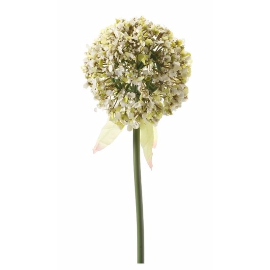 Decoratie kunstbloemen witte daslook-Allium 70 cm