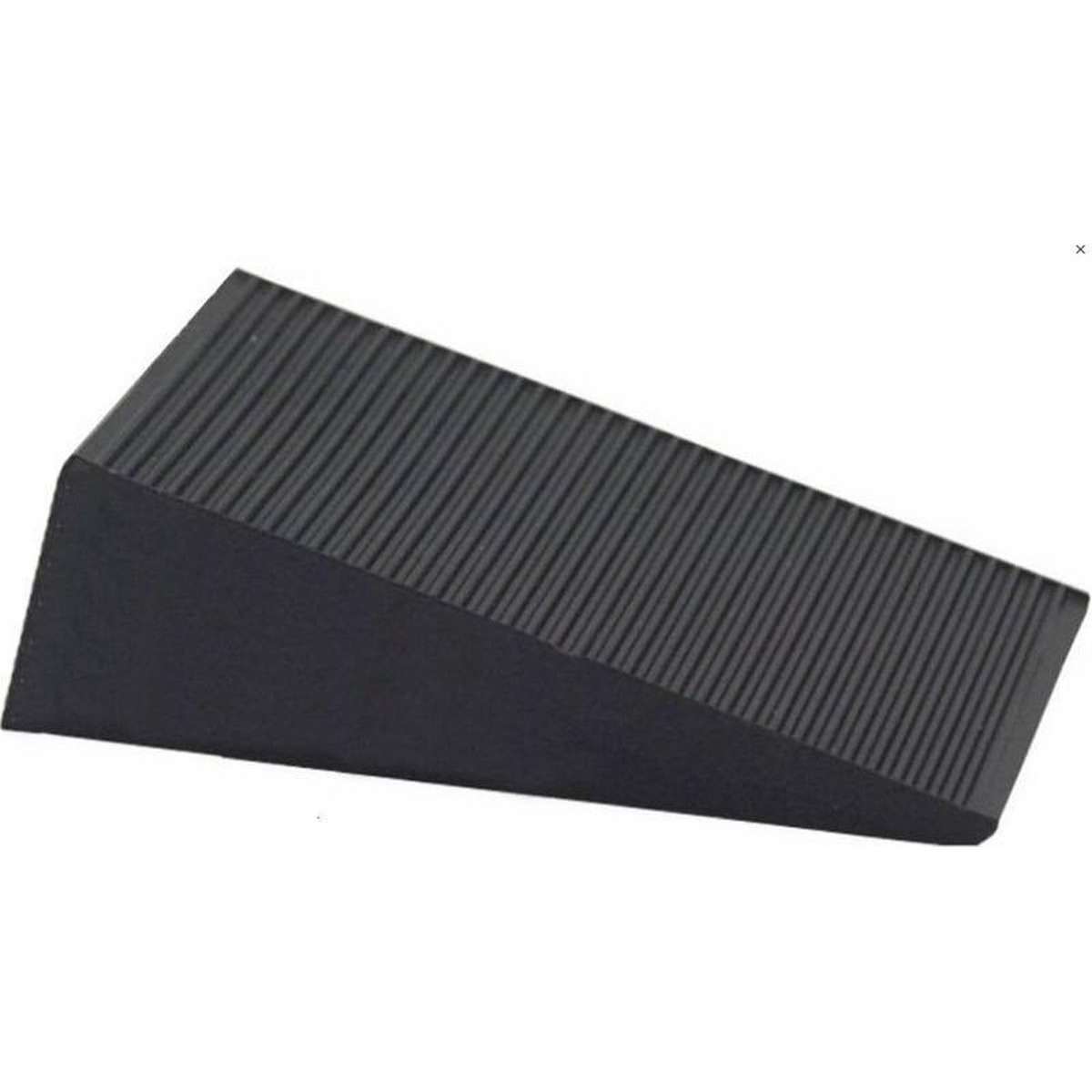Deurstopper-deurwig rubber zwart 16 mm