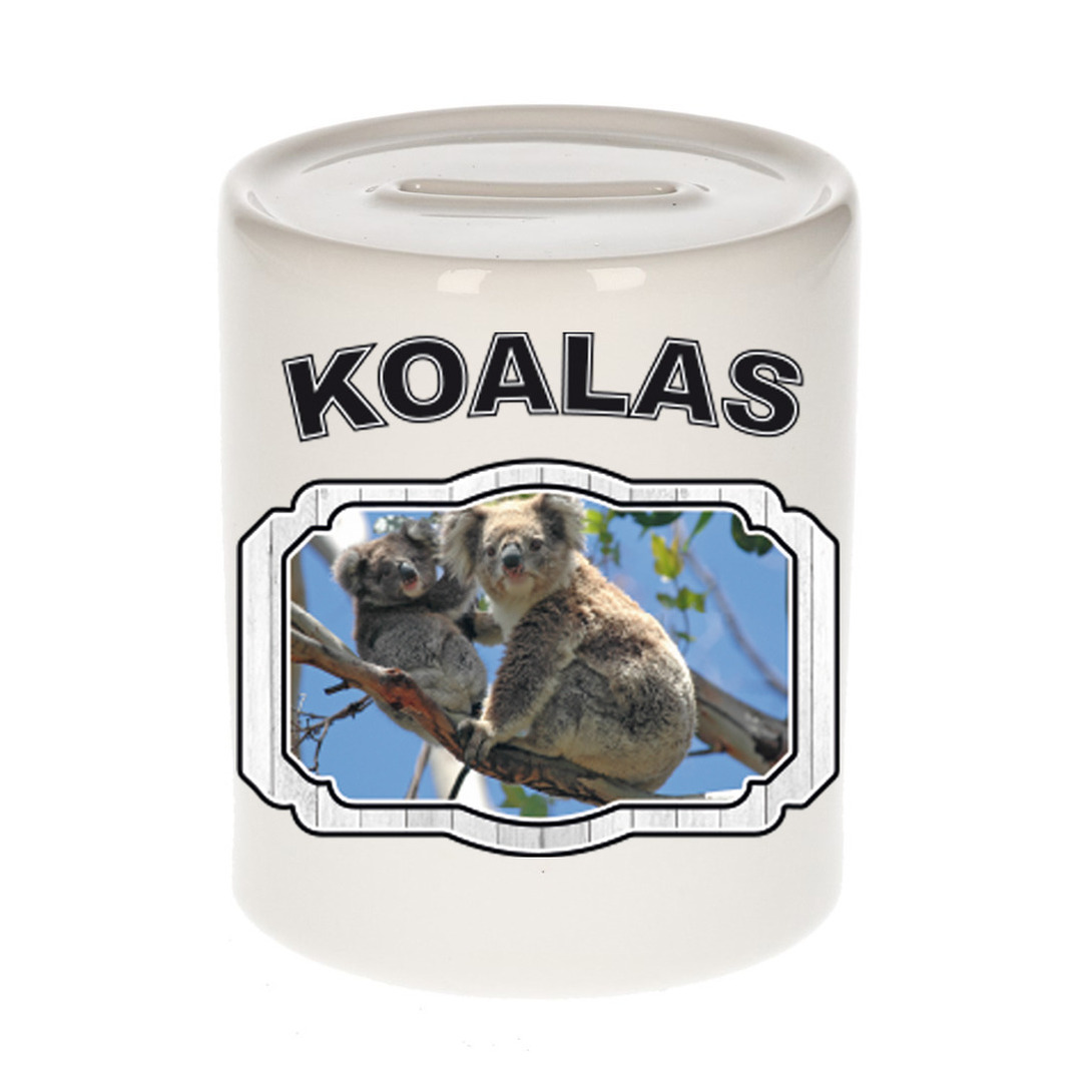 Dieren koala beer spaarpot koalas- koalaberen spaarpotten kinderen 9 cm