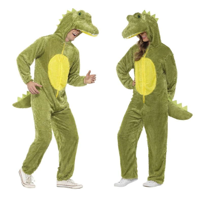 Dieren verkleed jumpsuit onesie krokodil voor kids
