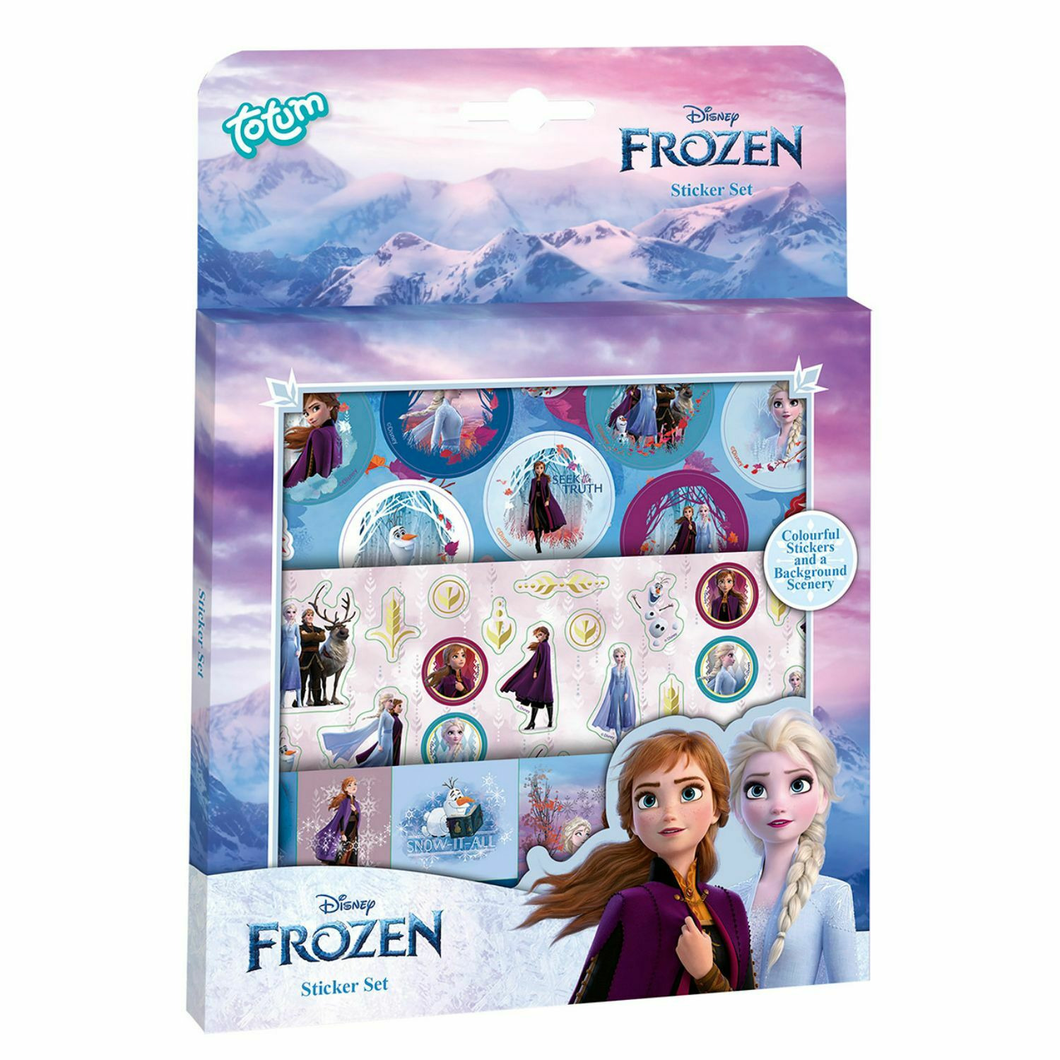 Disney Frozen stickerbox 3 vellen voor kinderen