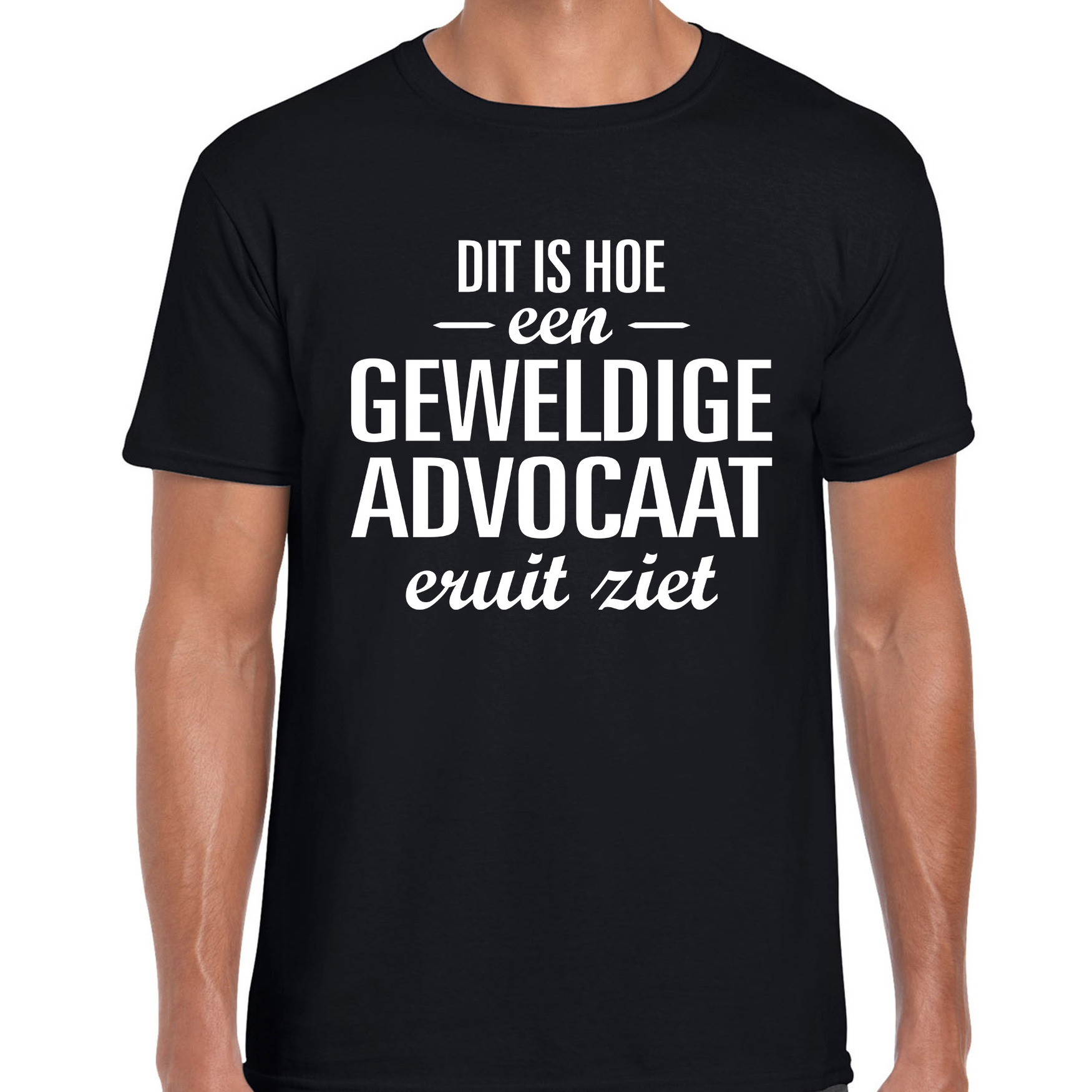 Dit is hoe een geweldige advocaat eruit ziet cadeau t-shirt zwart heren