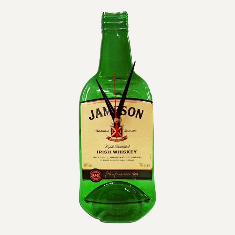 Drankfles Jameson whisky klok