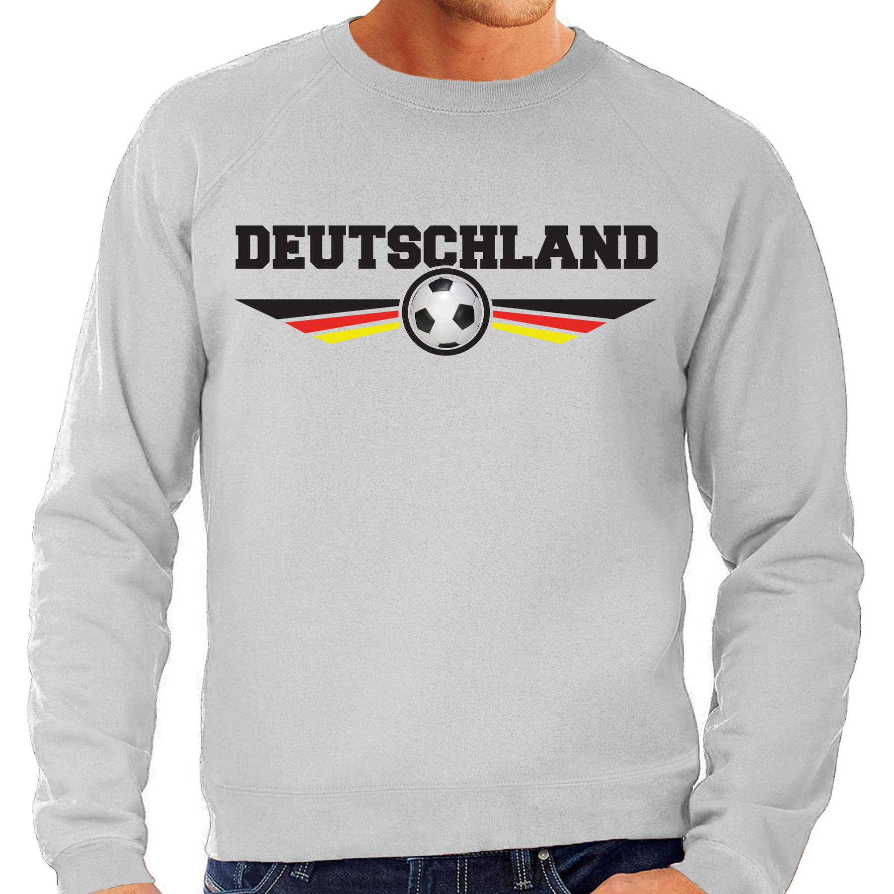 Duitsland-Deutschland landen-voetbal sweater grijs heren