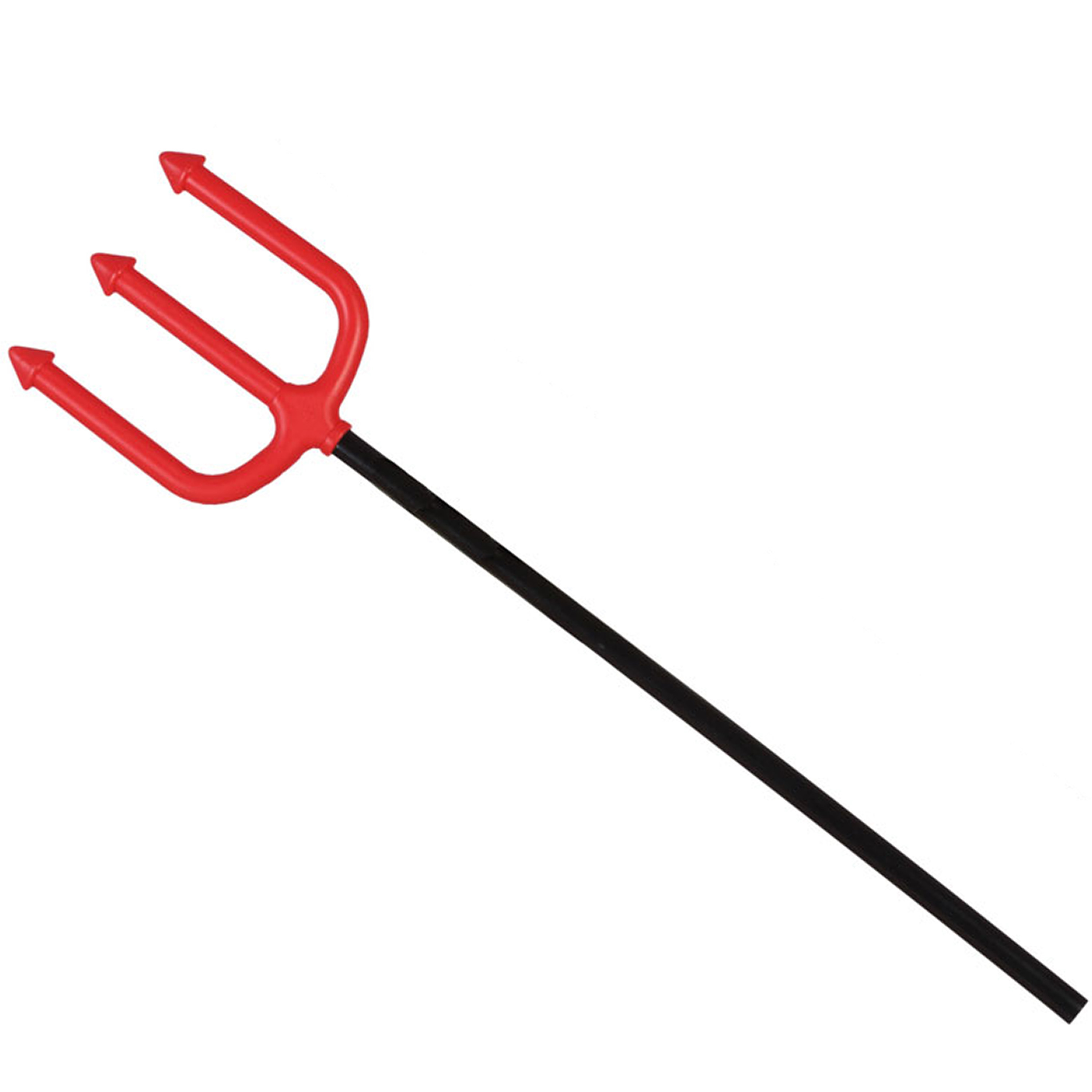Duivel Trident-drietand vork 51 cm rood plastic verkleed accessoires