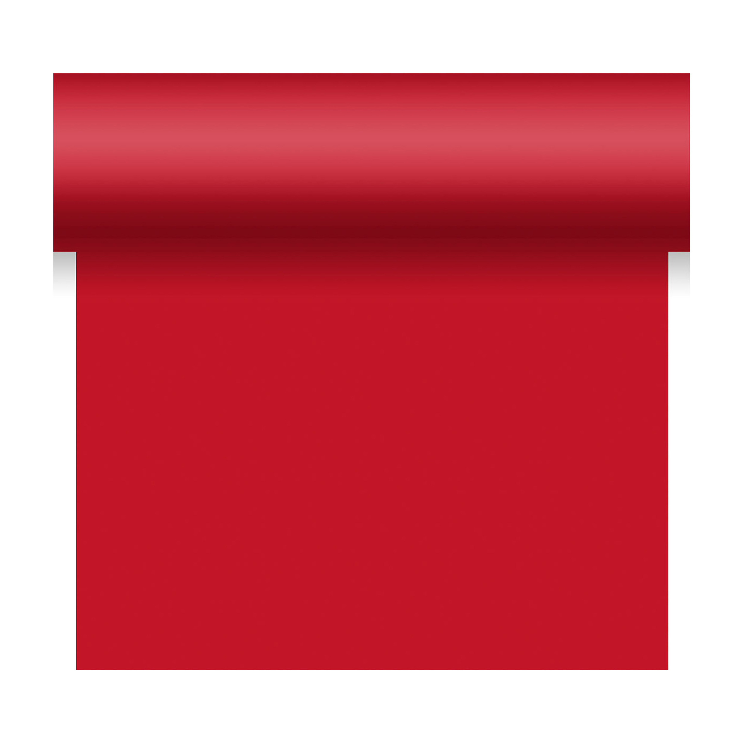 Duni tafelloper papier rood- 480 x 40 cm