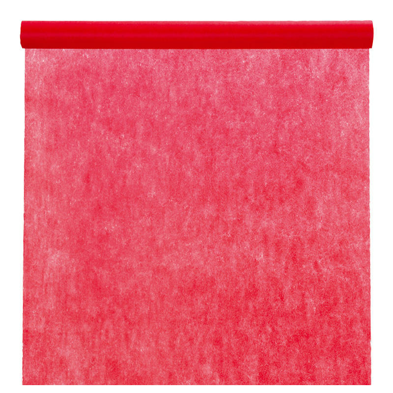 Feest tafelkleed op rol rood 120 cm x 10 m non woven polyester