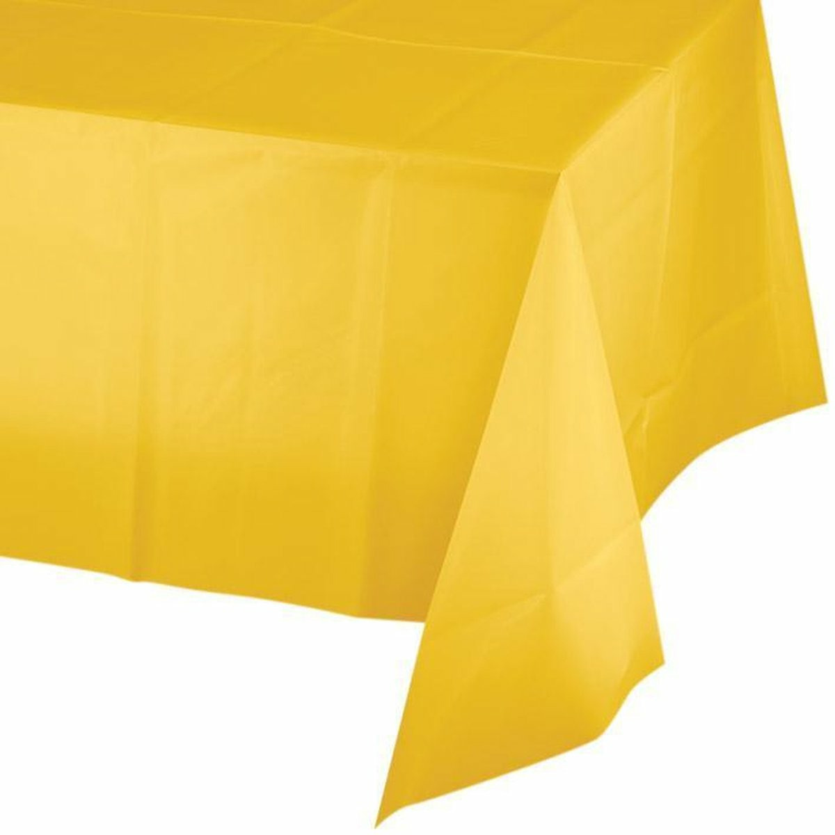 Feest tafelkleed van papier geel 274 x 137 cm Pasen thema tafel versiering