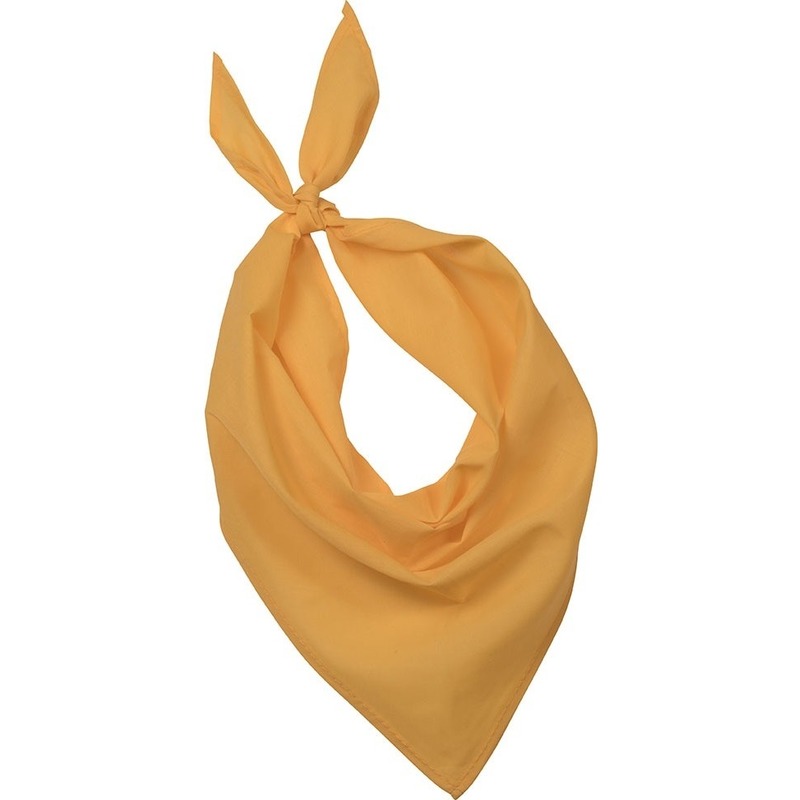 Feest-verkleed gele bandana zakdoek voor volwassenen