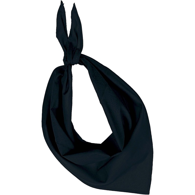 Feest-verkleed zwarte bandana zakdoek voor volwassenen