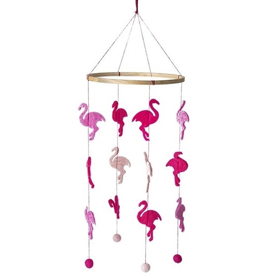 Flamingo thema baby mobiel-boxmobiel 45 cm kinderkamer decoratie