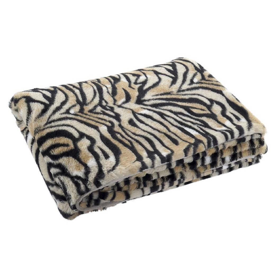 Fleece deken tijger dierenprint 150 x 200 cm