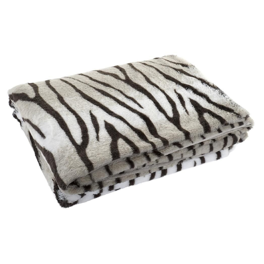 Fleece deken tijger strepen dierenprint 150 x 200 cm