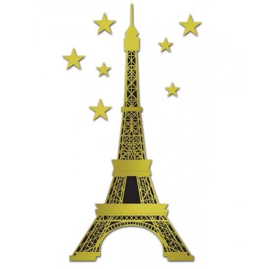 Folie Eiffeltoren goud 150 cm