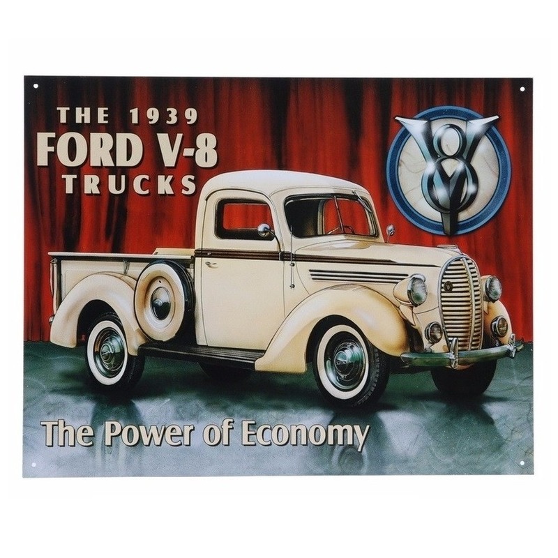 Garage decoratie plaat Ford V-8