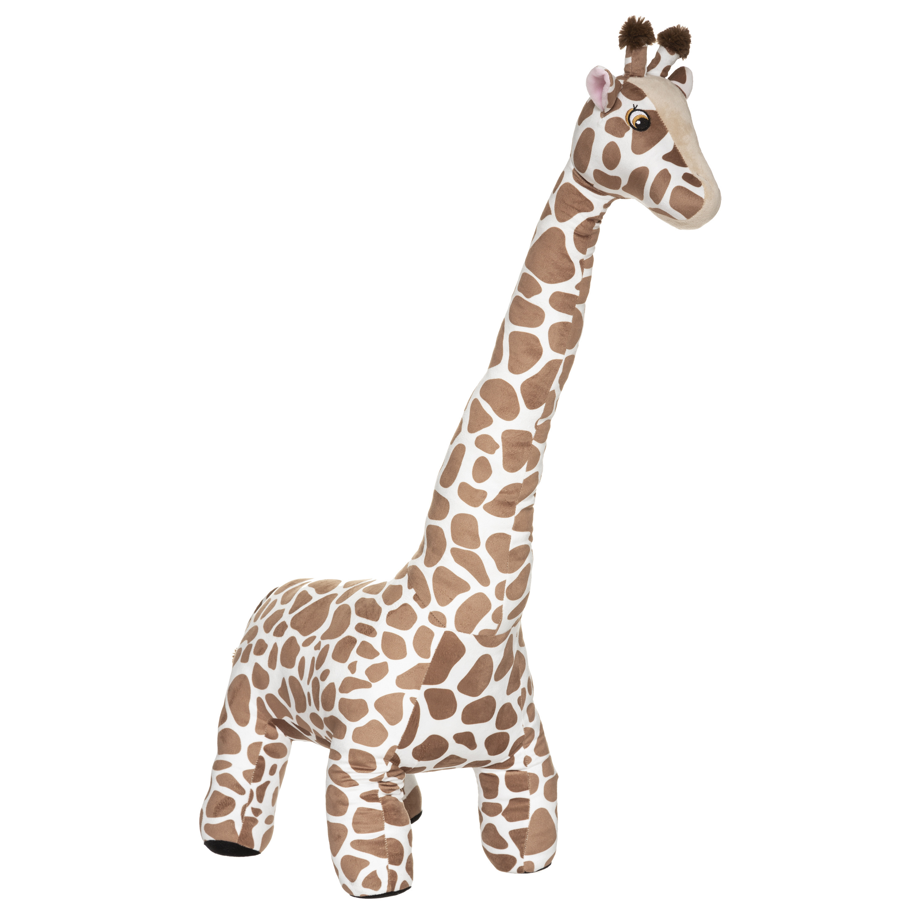Giraffe knuffel van zachte pluche gevlekt patroon 100 cm Extra groot