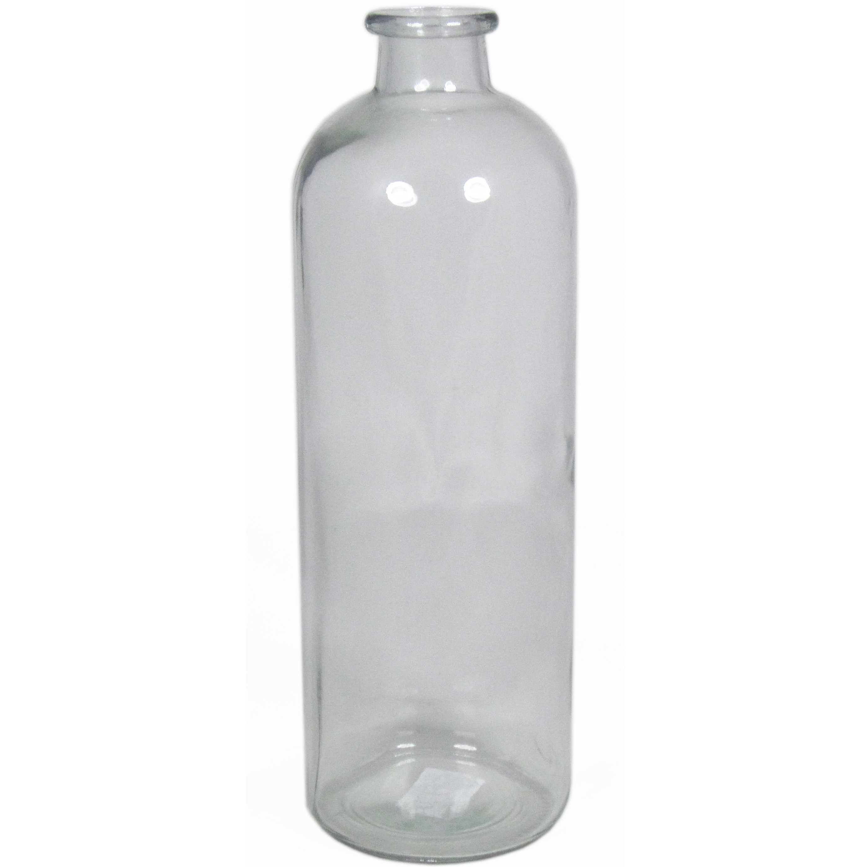Glazen vaas-vazen 3,5 liter smalle hals 11 x 33 cm