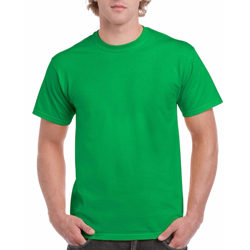 Goedkope gekleurde shirts Ierland groen voor heren