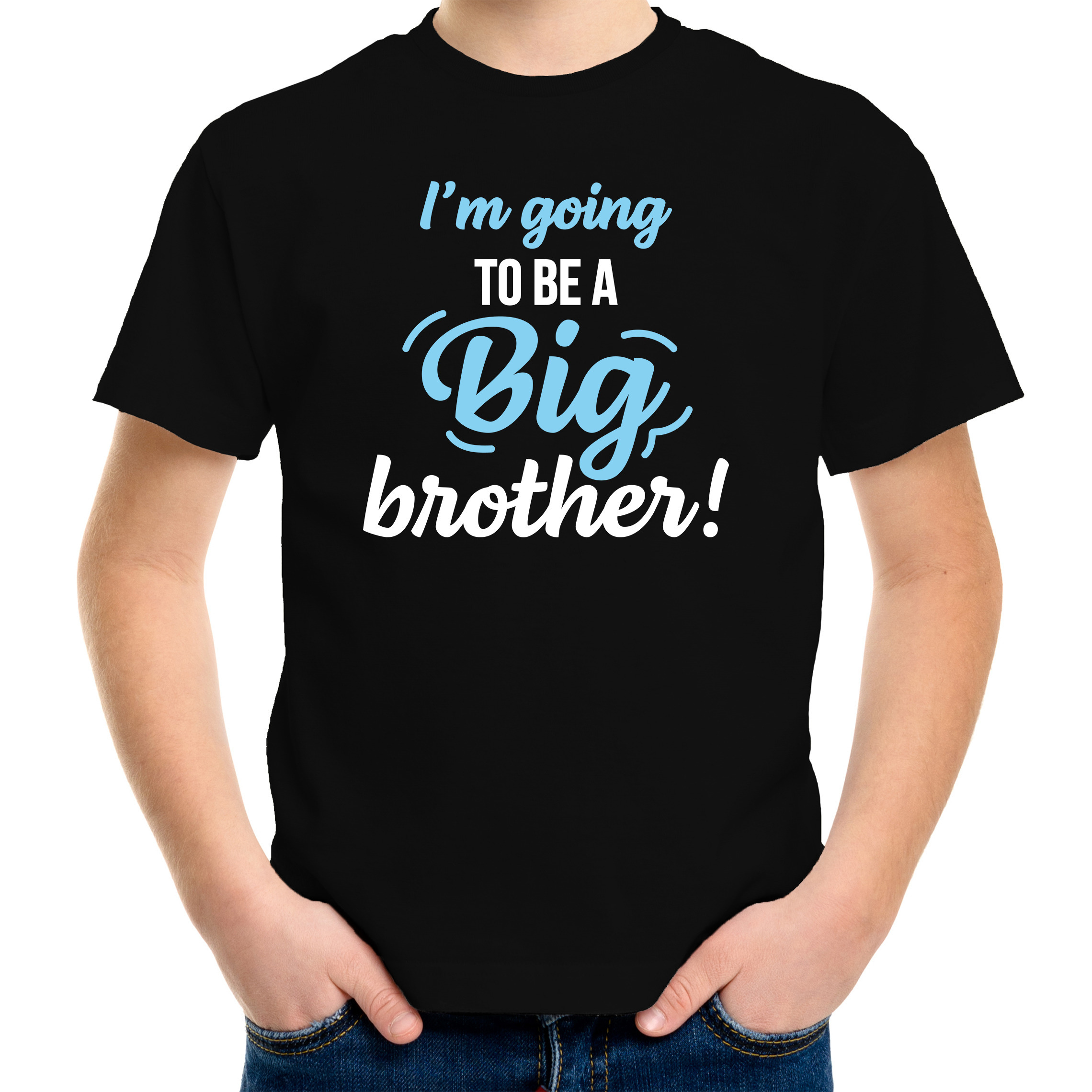 Going to be a big brother cadeau t-shirt zwart jongens Aankodiging zwangerschap grote broer