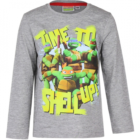Grijze Ninja Turtles shirt voor kids