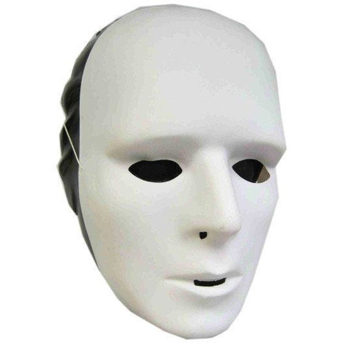 Grimeer maskers wit van kunststof