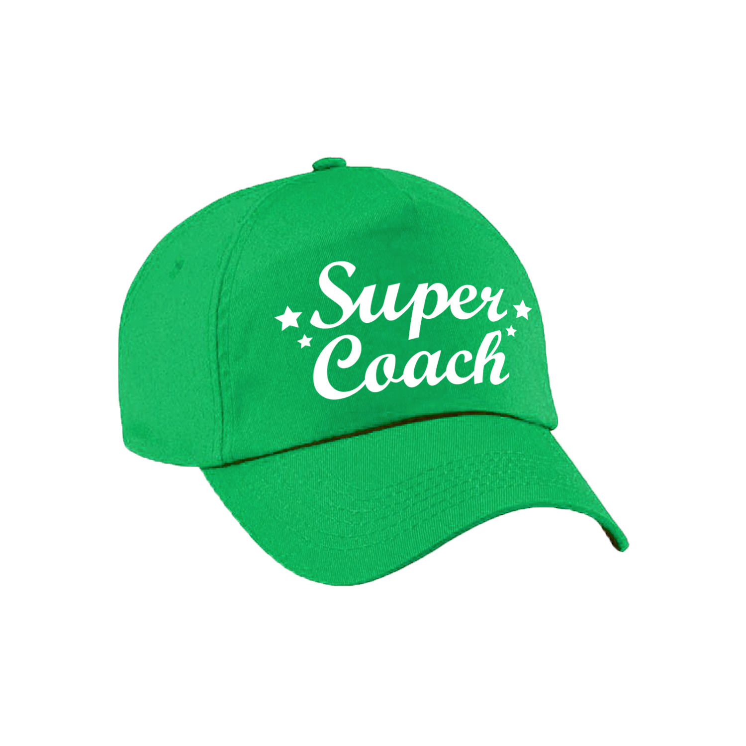 Groen kado petten voor een coach