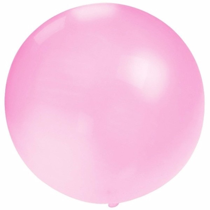 Grote ballonnen dia 60 cm baby roze
