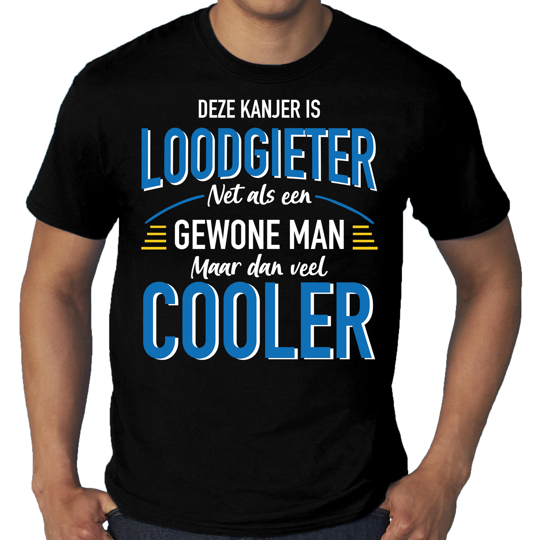 Grote maten Deze kanjer is Loodgieter cadeau t-shirt zwart voor heren