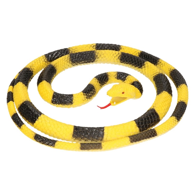 Grote rubberen nep Python decoratie slang 137 cm