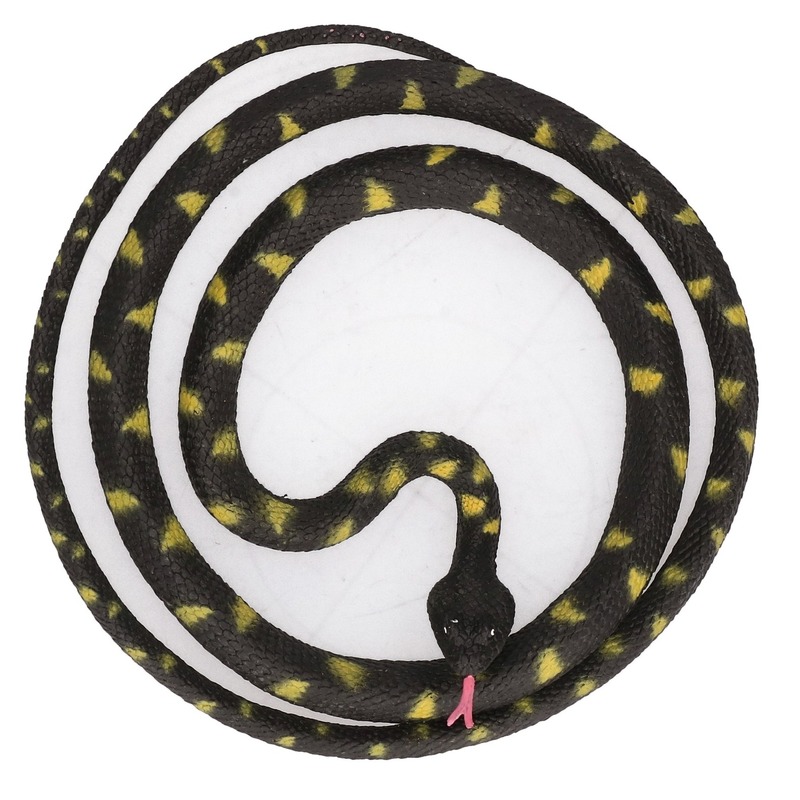 Grote rubberen nep Python decoratie slang 137 cm