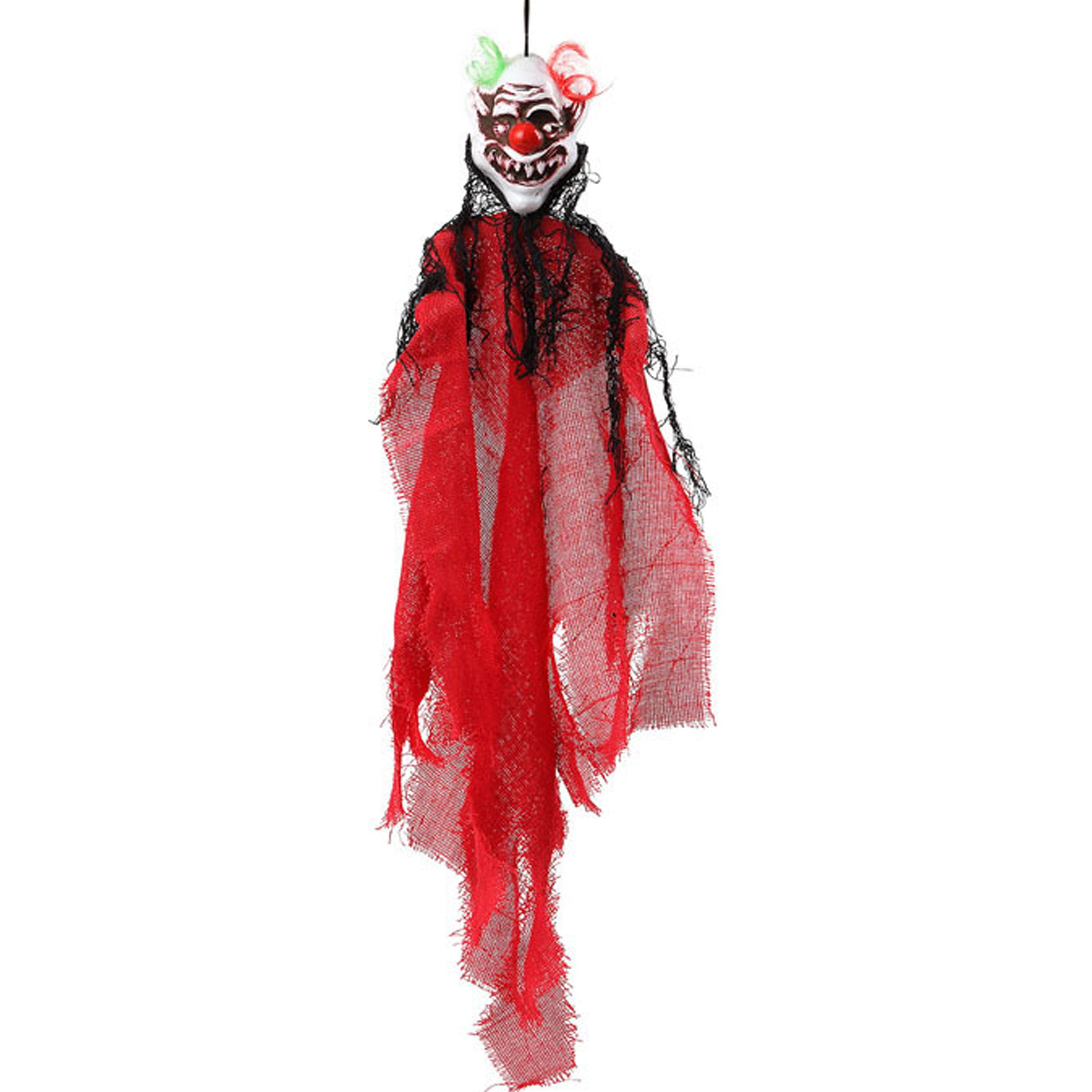 Halloween-horror thema hang decoratie horror clown enge-griezelige pop 60 cm