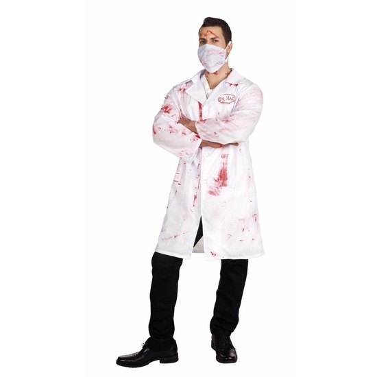 Halloween verkleedkleding Dr. Mad dokterspak