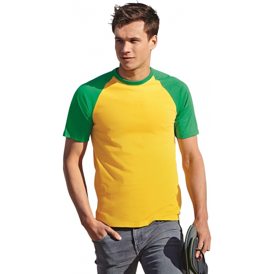 Heren t-shirt Brazilie kleuren