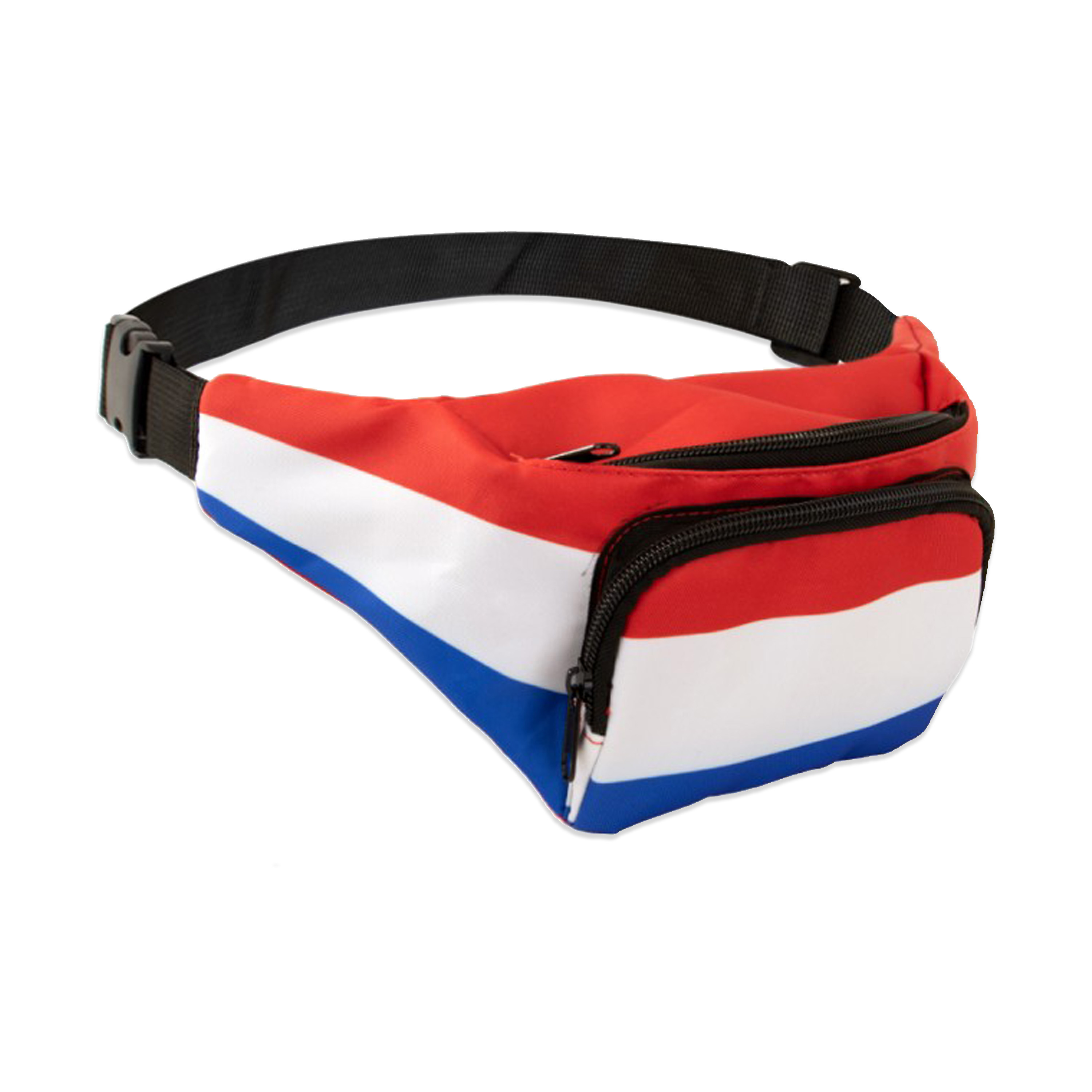 Heuptasje voor volwassenen Verkleed artikel Nederlandse vlag kleuren print