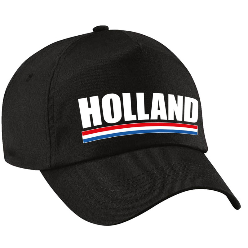 Holland supporter pet-cap Nederland zwart kinderen