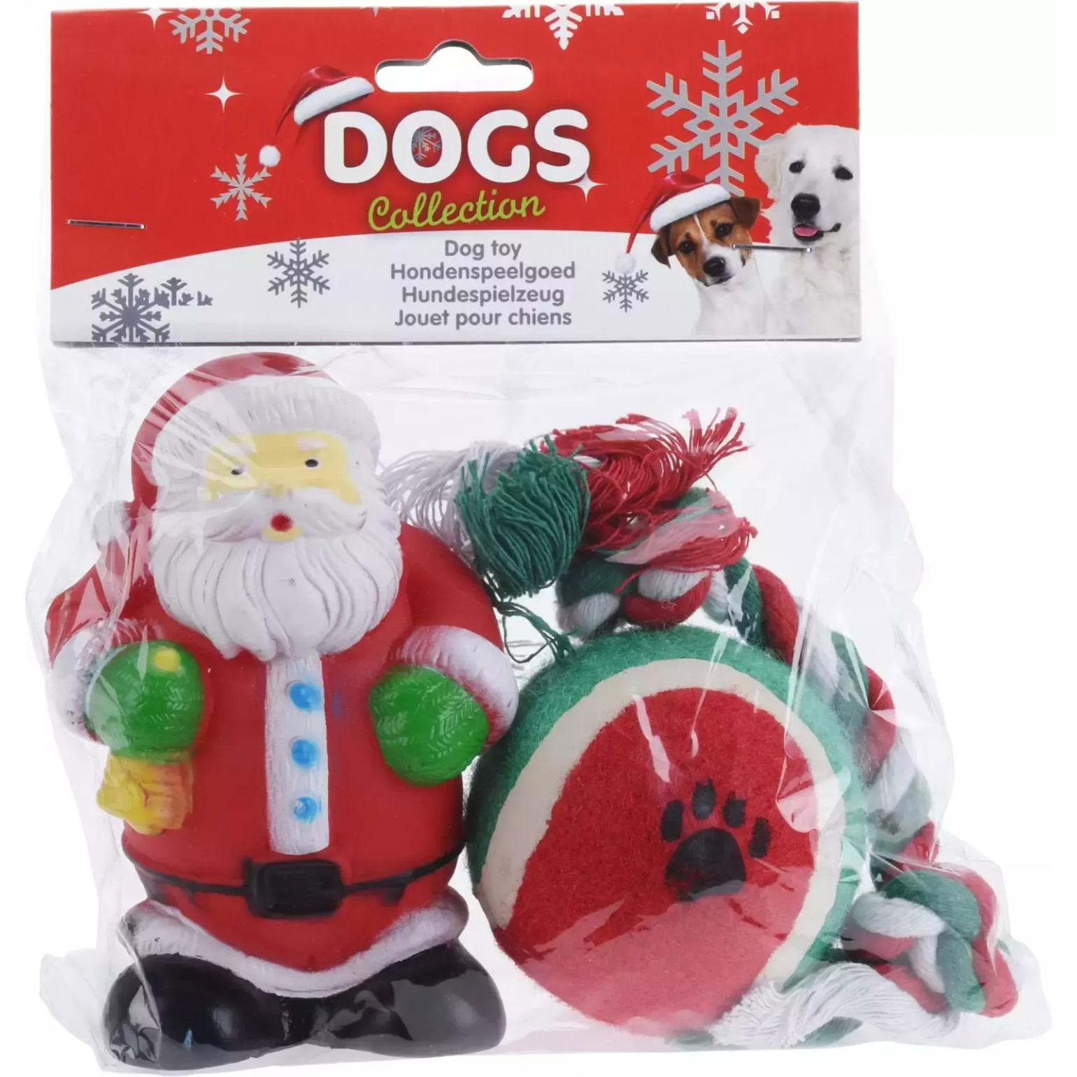 Honden speelgoed 3x stuks speeltjes kerstcadeau huisdieren