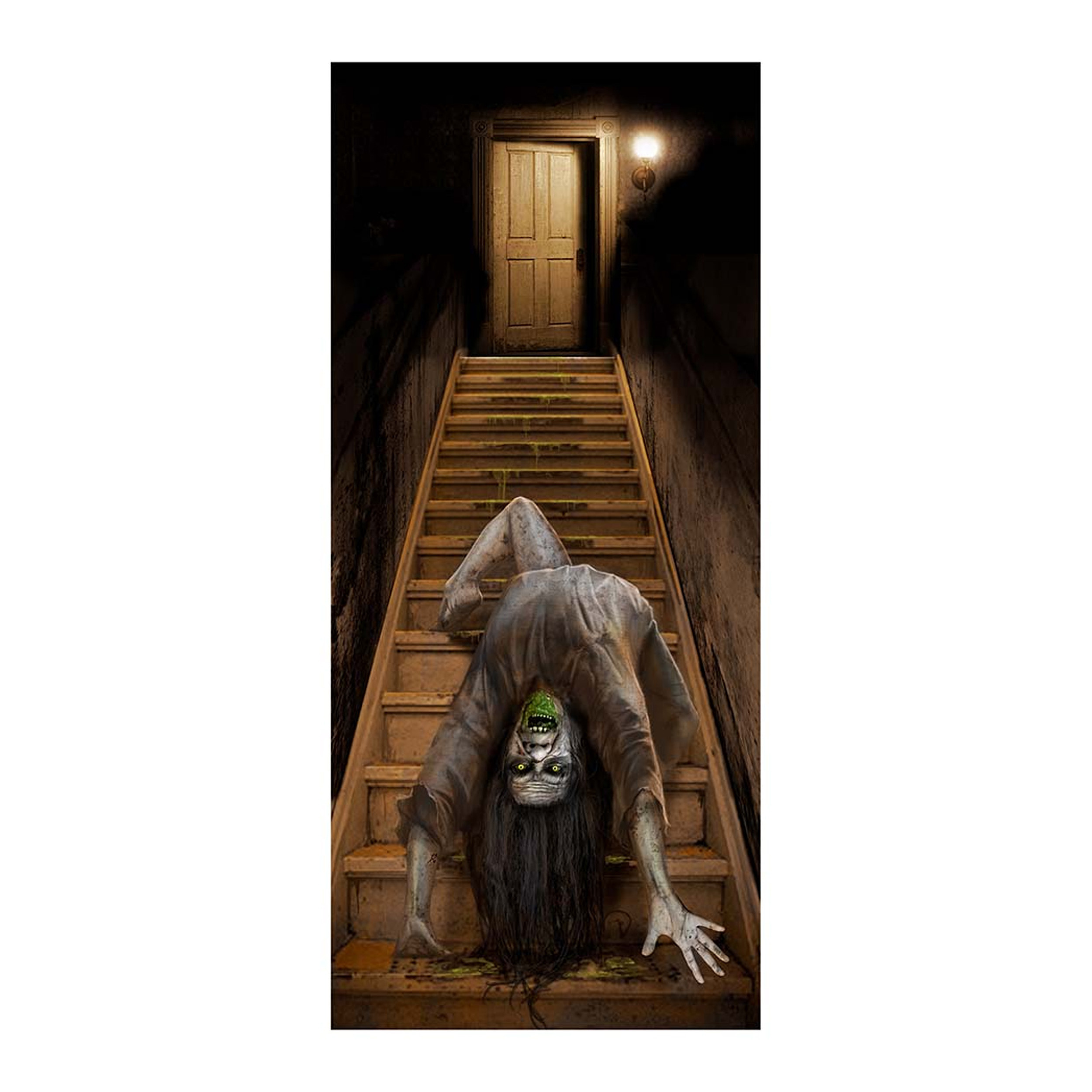 Horror deur scenesetter-deurposter bezeten meisje Halloween thema versiering 180 x 80 cm