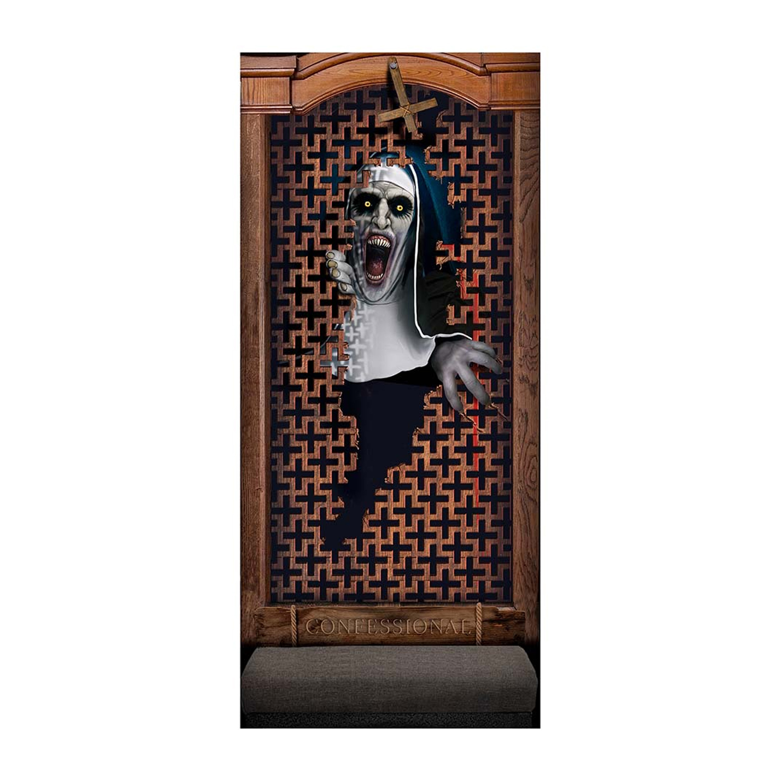 Horror deur scenesetter-deurposter zombie non Halloween thema versiering 180 x 80 cm
