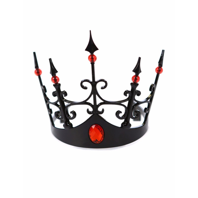 Horror duistere koningin kroon-tiara voor volwassenen