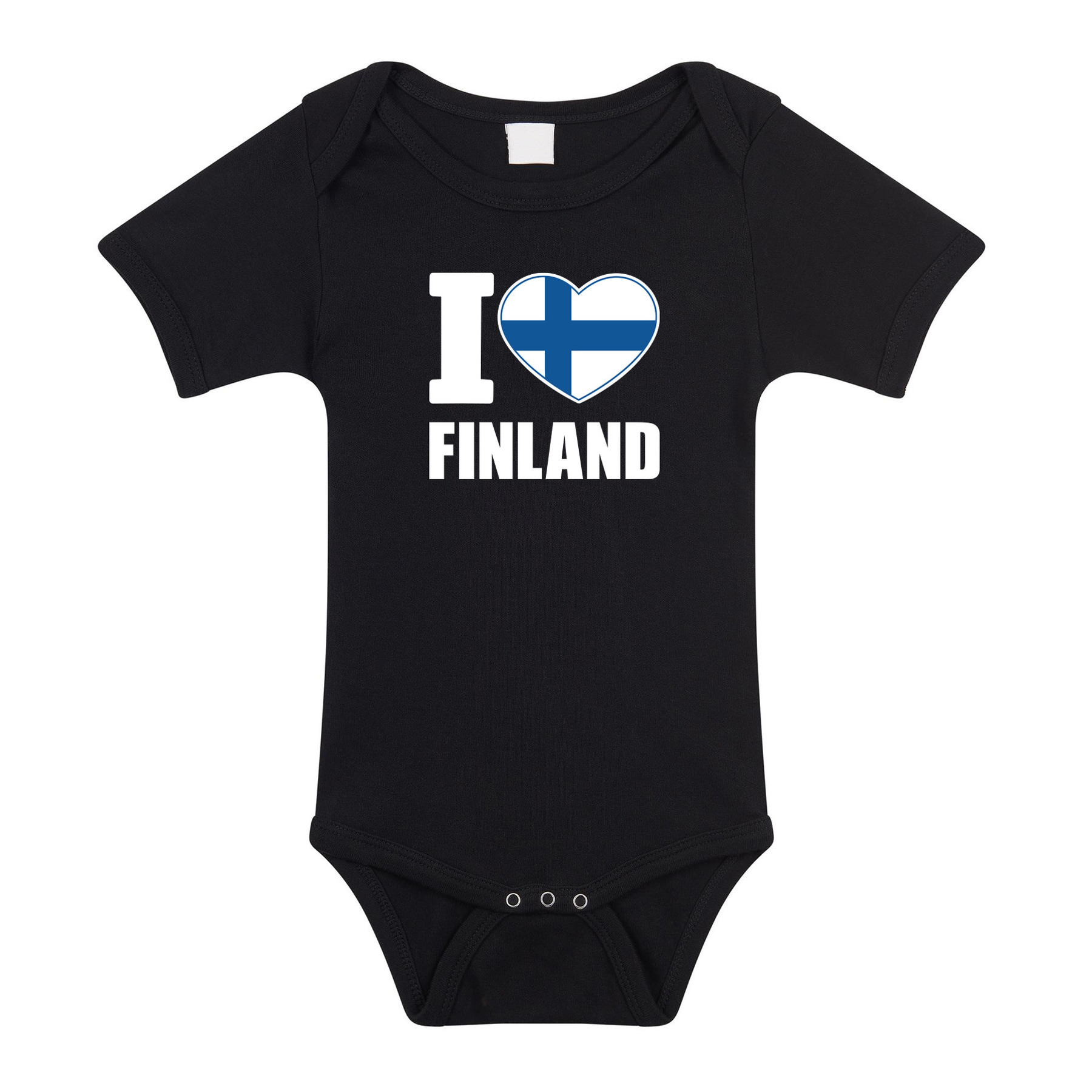 I love Finland baby rompertje zwart jongen-meisje
