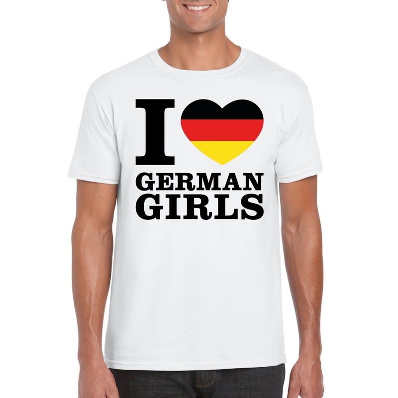I Love German girls vakantie t-shirt Duitsland heren