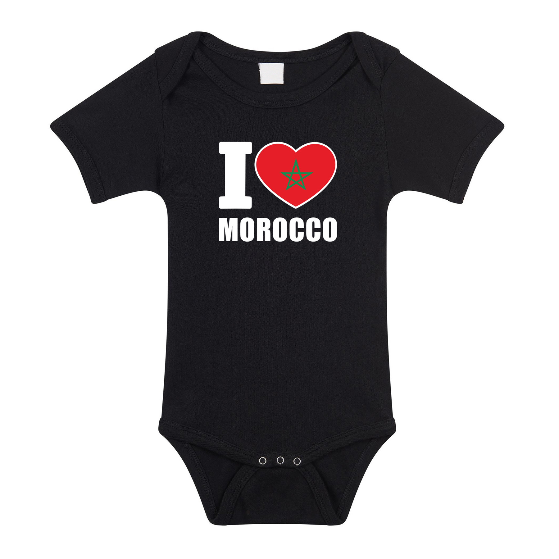 I love Morocco baby rompertje zwart Marokko jongen-meisje