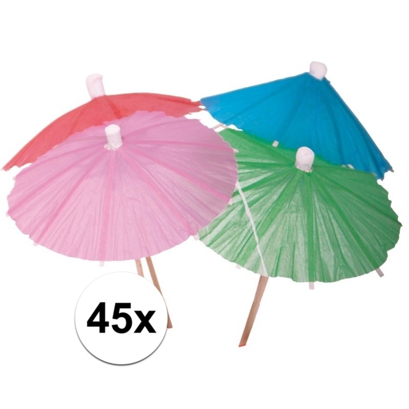 IJs parasolletjes gekleurd 45 x
