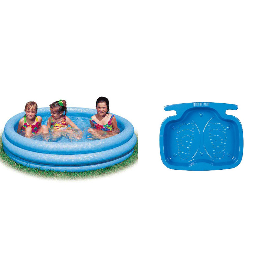 Intex kinderzwembad opblaasbaar inclusief voetenbadje