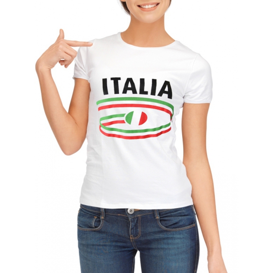 Italiaanse vlaggen t-shirts voor dames